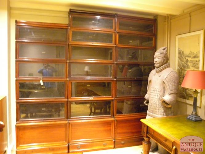 Antieke mahonie Globe Wernicke boekenkast 3