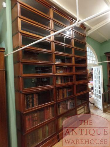 Antieke mahonie stapelbare originele Globe Wernicke boekenkast 2