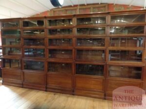 antieke mahonie Globe Wernicke boekenkast origineel