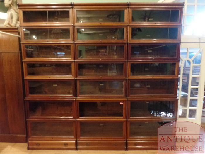Antieke mahonie Globe Wernicke boekenkast origineel 3