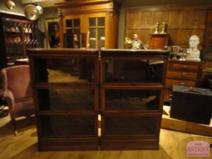 antieke mahonie Globe Wernicke boekenkast, VERKOCHT