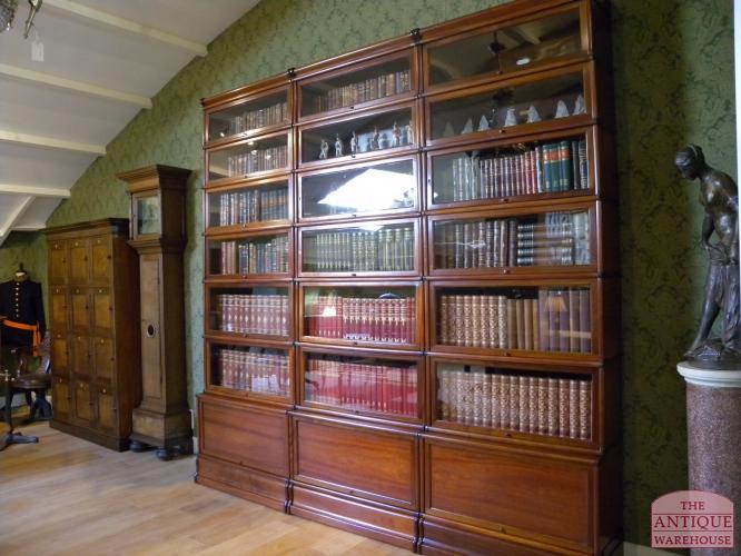 Antieke mahonie Globe Wernicke boekenkast 2