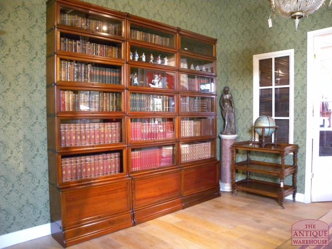 Antieke mahonie Globe Wernicke boekenkast 3