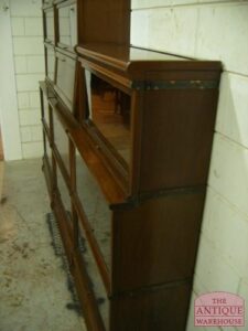 antieke mahonie globe wernicke opstelling