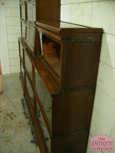 antieke mahonie globe wernicke opstelling