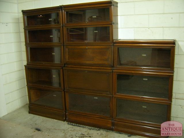 Antieke mahonie Globe Wernicke opstelling 3