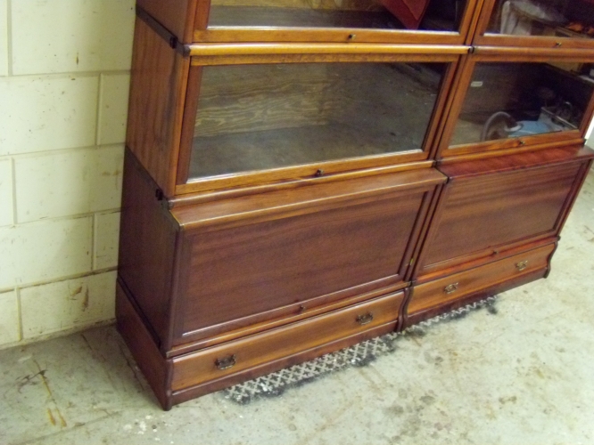 Antieke mahonie Globe Wernicke stapelbare boekenkast 2