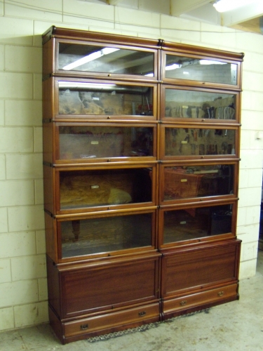 Antieke mahonie Globe Wernicke stapelbare boekenkast 3