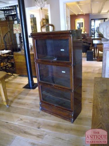 Antieke mahonie Globe Wernicke stapelbare boekenkast 3