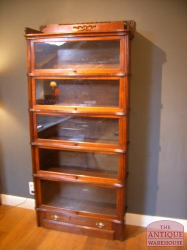 Antieke mahonie Globe Wernicke 3