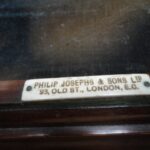 antieke mahonie kleine vitrinekast 2