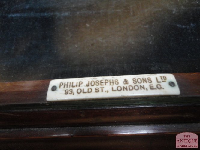 antieke mahonie kleine vitrinekast 2