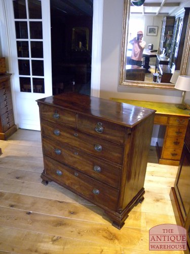 antieke mahonie ladekast, circa 1750, VERKOCHT