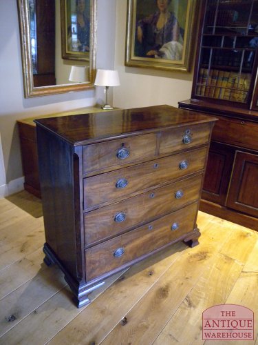 antieke mahonie ladekast 2