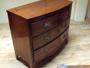antieke mahonie ladekast, circa 1820, VERKOCHT