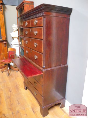 antieke mahonie ladekast 2