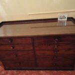 antieke mahonie ladekast 2