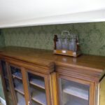 Antieke mahonie lage boekenkast, circa 1860 1