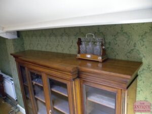 antieke mahonie lage boekenkast, circa 1860, VERKOCHT