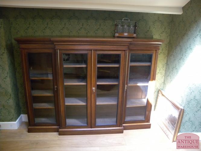 Antieke mahonie lage boekenkast, circa 1860 3