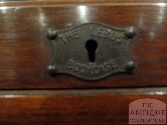 Antieke mahonie Lebus boekenkast 3