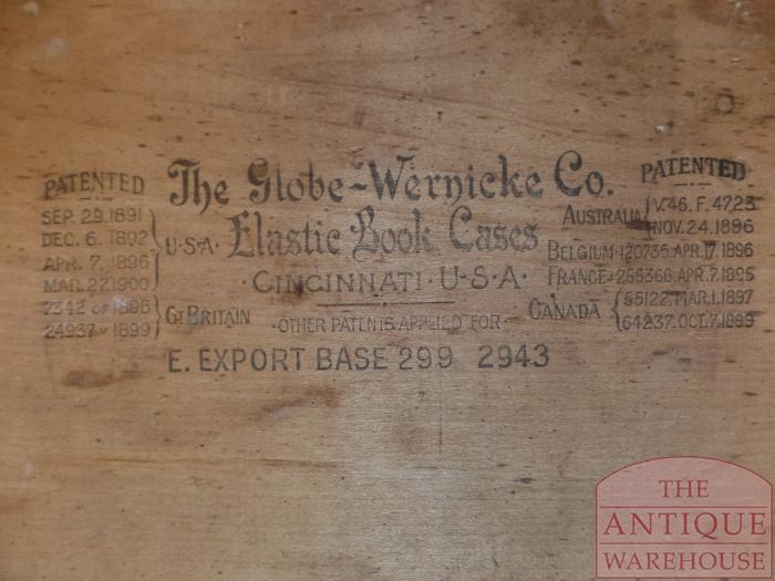 Antieke mahonie of eikenhouten, Globe Wernicke boekenkast origineel