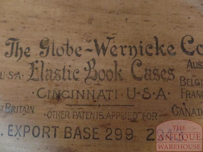 Antieke mahonie of eikenhouten Globe Wernicke boekenkast origineel 2