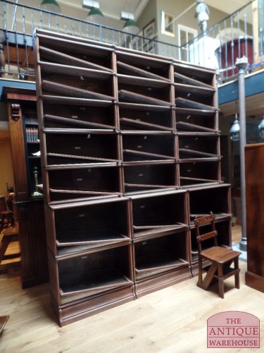 antieke  mahonie originele stapele Globe Wernicke  boekenkast