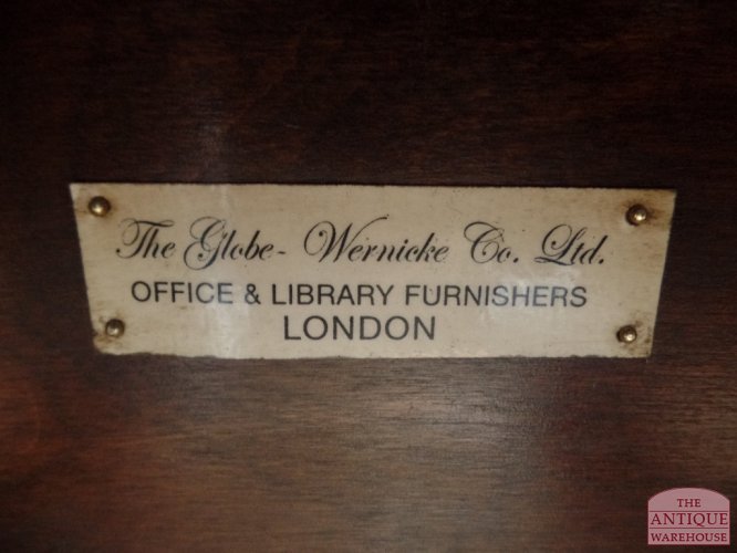 Antieke mahonie originele stapelbare Globe Wernicke boekenkast 2