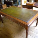 Antieke mahonie partners schrijftafel uit Schotland 3