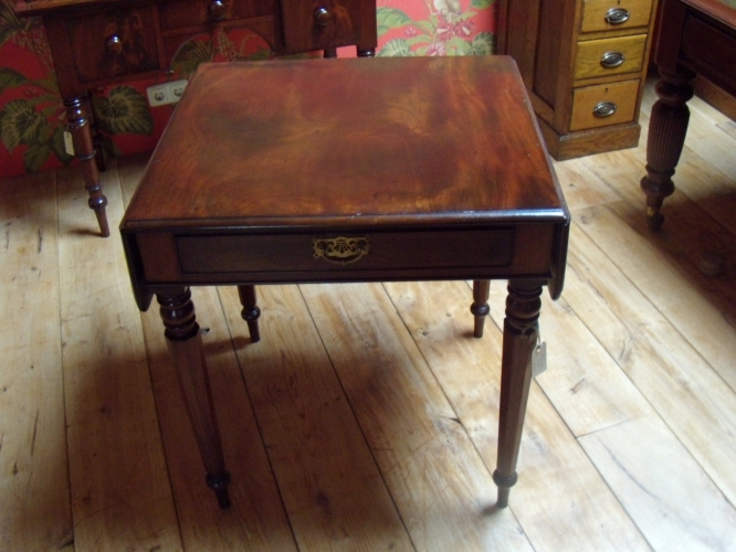 antieke mahonie pembroke tafel 3