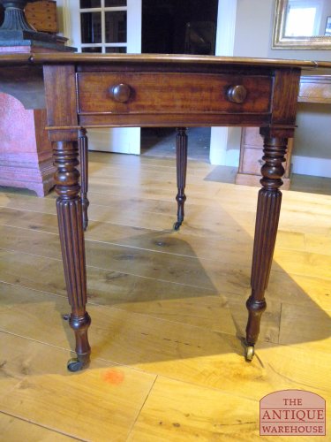 antieke mahonie Regency pembroke 5