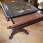 antieke mahonie schaaktafel 2