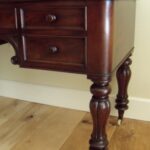 Antieke mahonie schrijftafel circa 1800/1820 1