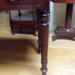 Antieke mahonie schrijftafel circa 1870 2