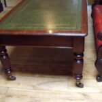 Antieke mahonie schrijftafel circa 1870, partners table 1