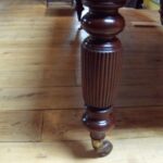 Antieke mahonie schrijftafel circa 1870, partners table 2