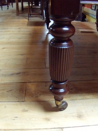 Antieke mahonie schrijftafel circa 1870, partners table 2