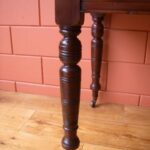 Antieke mahonie schrijftafel circa 1870 2