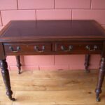 Antieke mahonie schrijftafel circa 1870 3