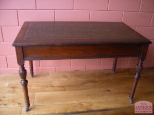 antieke mahonie schrijftafel, circa 1870, VERKOCHT