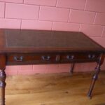 Antieke mahonie schrijftafel circa 1870 3