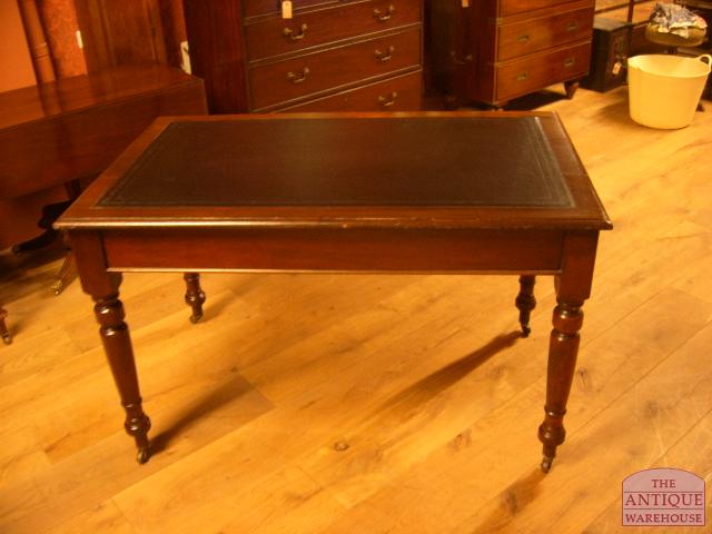 Antieke mahonie schrijftafel circa 1870 2