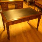 Antieke mahonie schrijftafel circa 1870 3