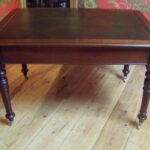 Antieke mahonie schrijftafel circa 1870 2