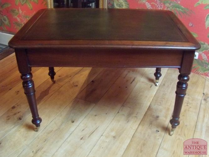 Antieke mahonie schrijftafel circa 1870 2