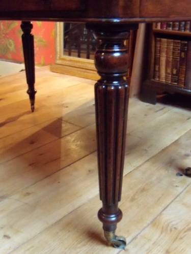 Antieke mahonie schrijftafel circa 1850 2