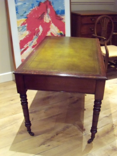 antieke mahonie schrijftafel, circa 1870, VERKOCHT