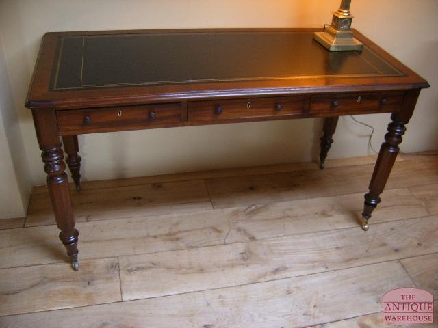 Antieke mahonie schrijftafel circa 1880 3