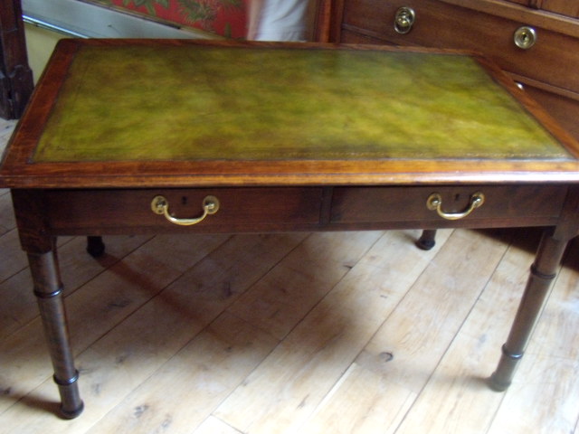 Antieke mahonie schrijftafel circa 1880 3